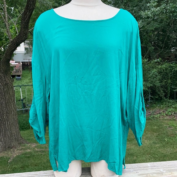 ⚜️Mint Green 3/4 Length Sleeve Old Navy Blouse! - Picture 1 of 9